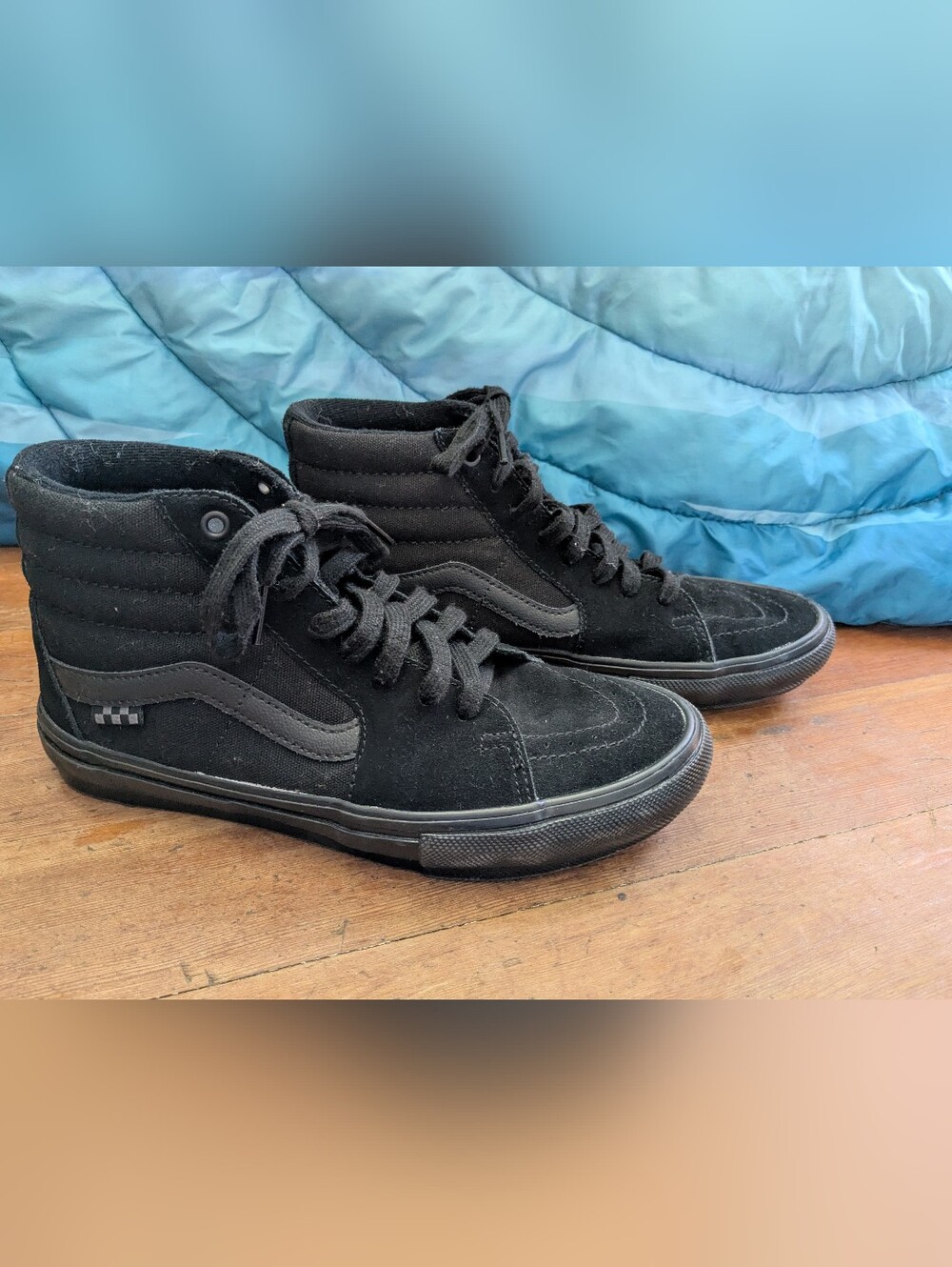 Vans Black Sk8 Hi Shoes (Triple Black) Women's US 9/Men's US 7.5